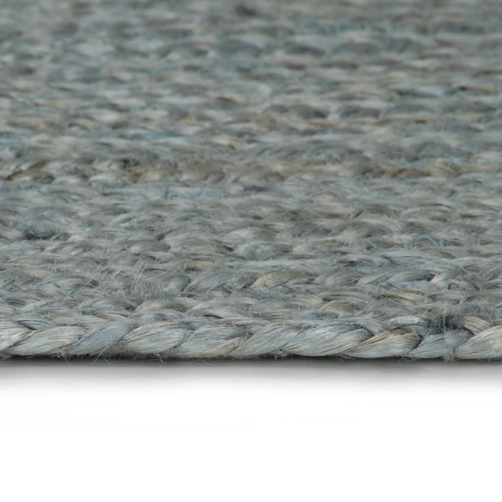Tappeto Lavorato a Mano in Juta Rotondo 120 cm Verde Oliva - homemem39