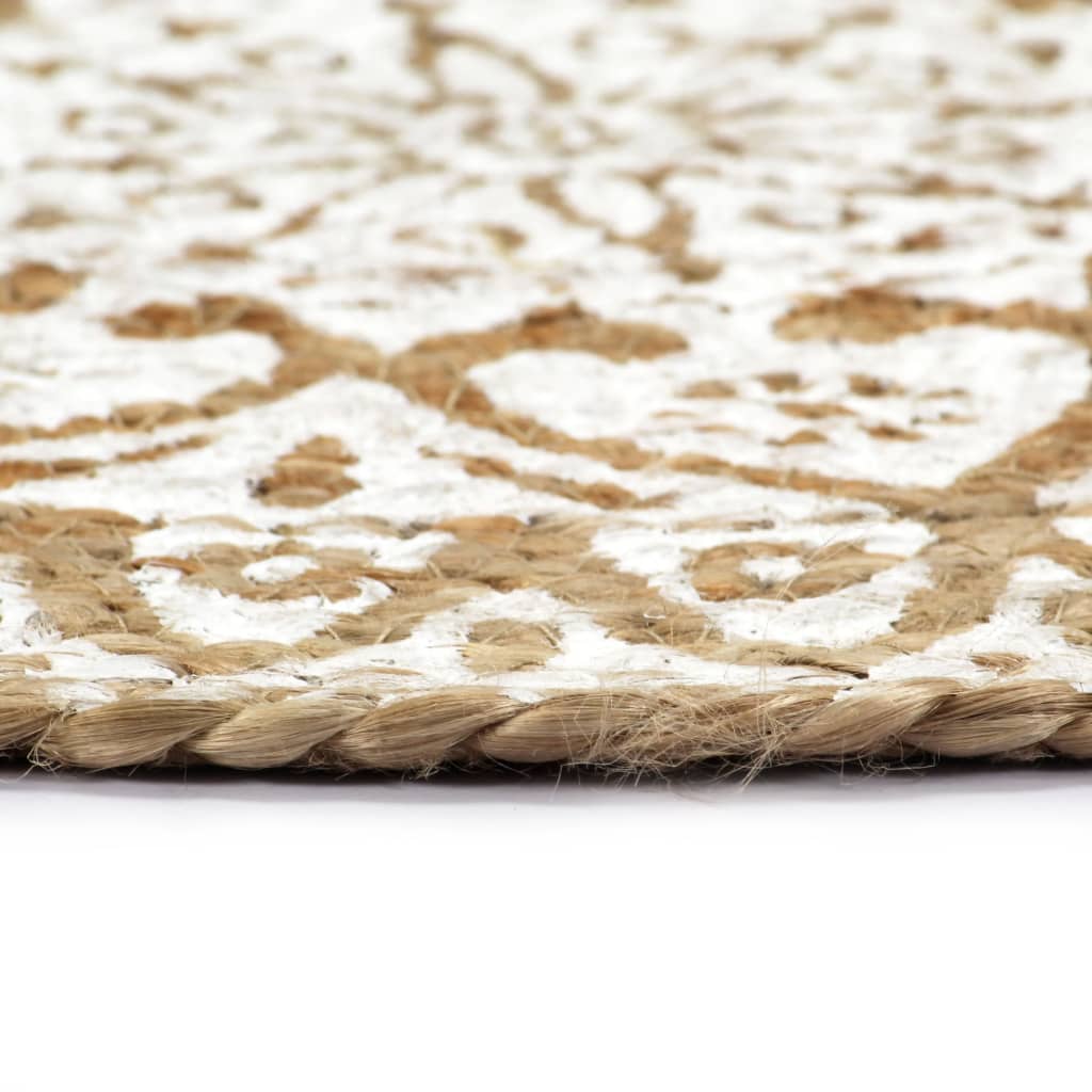 Tovagliette 4 pz Bianche 38cm Rotonde in Juta - homemem39