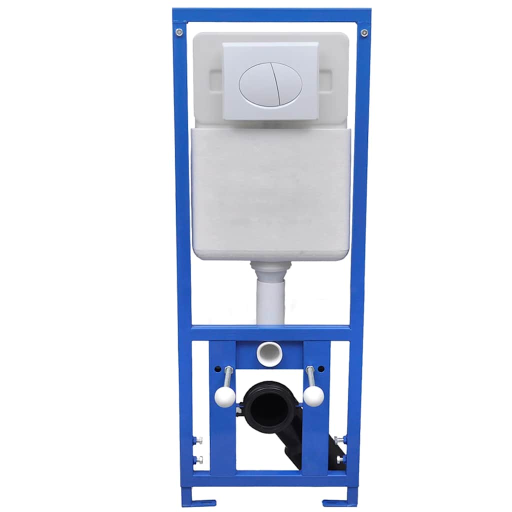 WC a Muro con Sciacquone Nascosto in Ceramica Nera