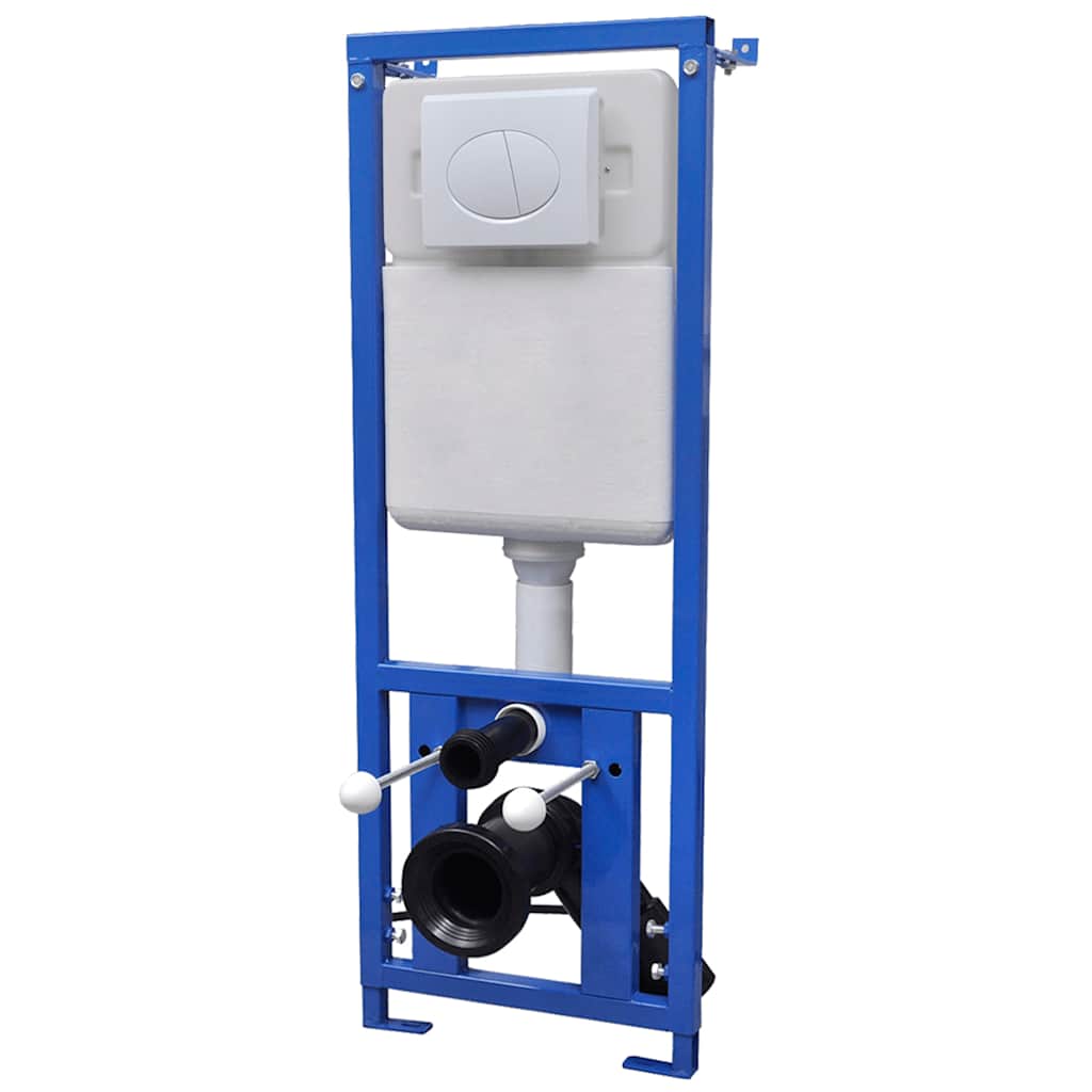 WC a Muro con Sciacquone Nascosto in Ceramica Nera