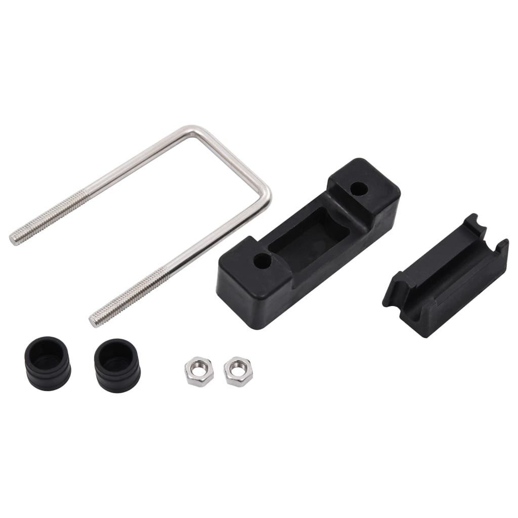 Connettori a U in Plastica per Pali Recinzione 60x40mm 25 Set | homemem39