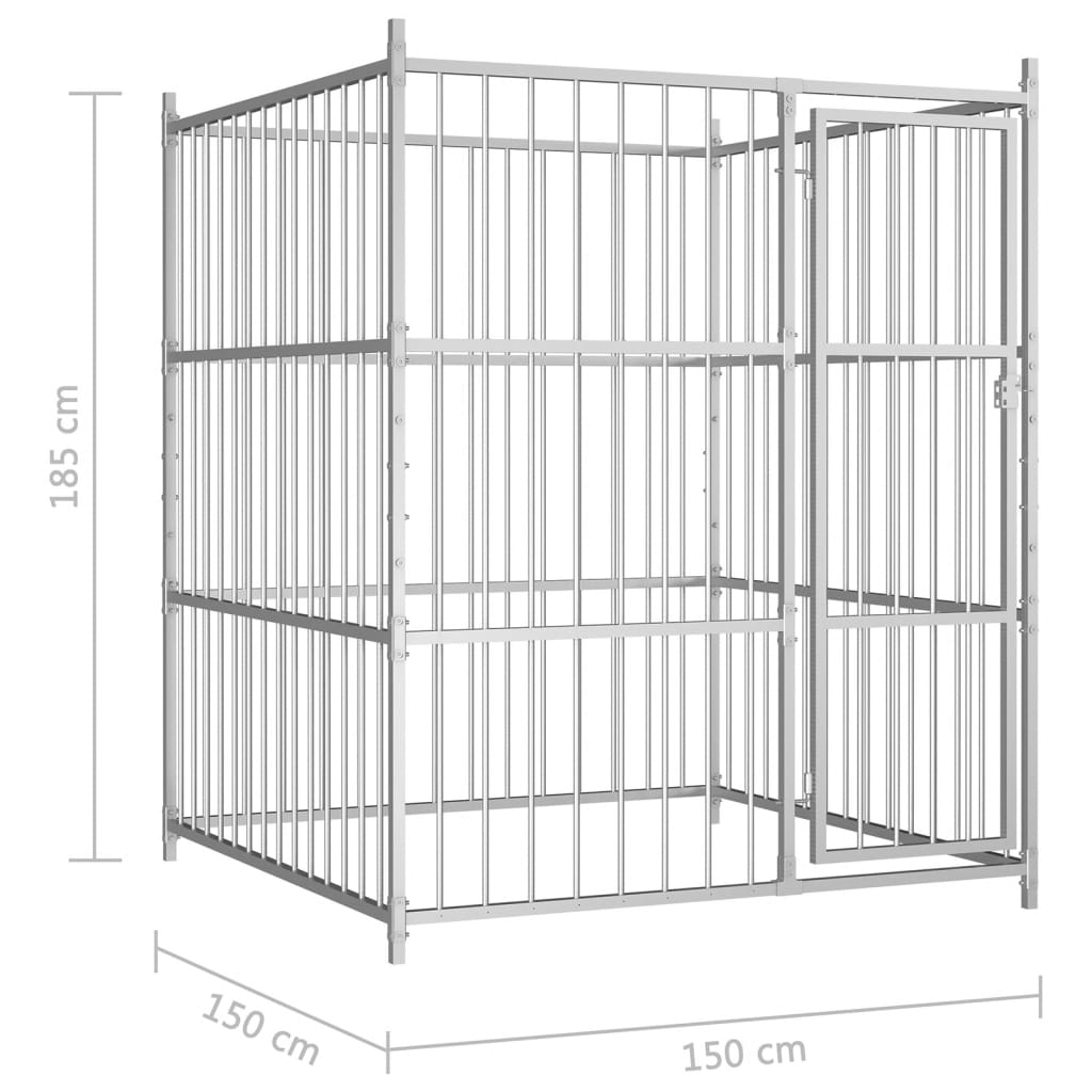 Canile da Esterno 150x150x185 cm | homemem39
