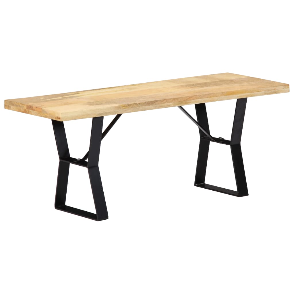 Panca 110 cm in Legno Massello di Mango | homemem39