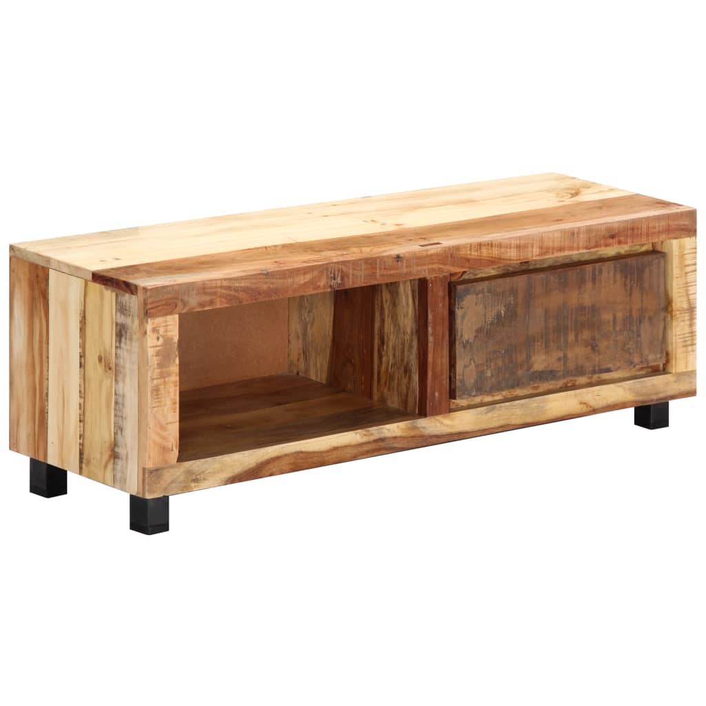 Mobile Porta TV 100x30x33 cm in Legno Massello di Recupero - homemem39