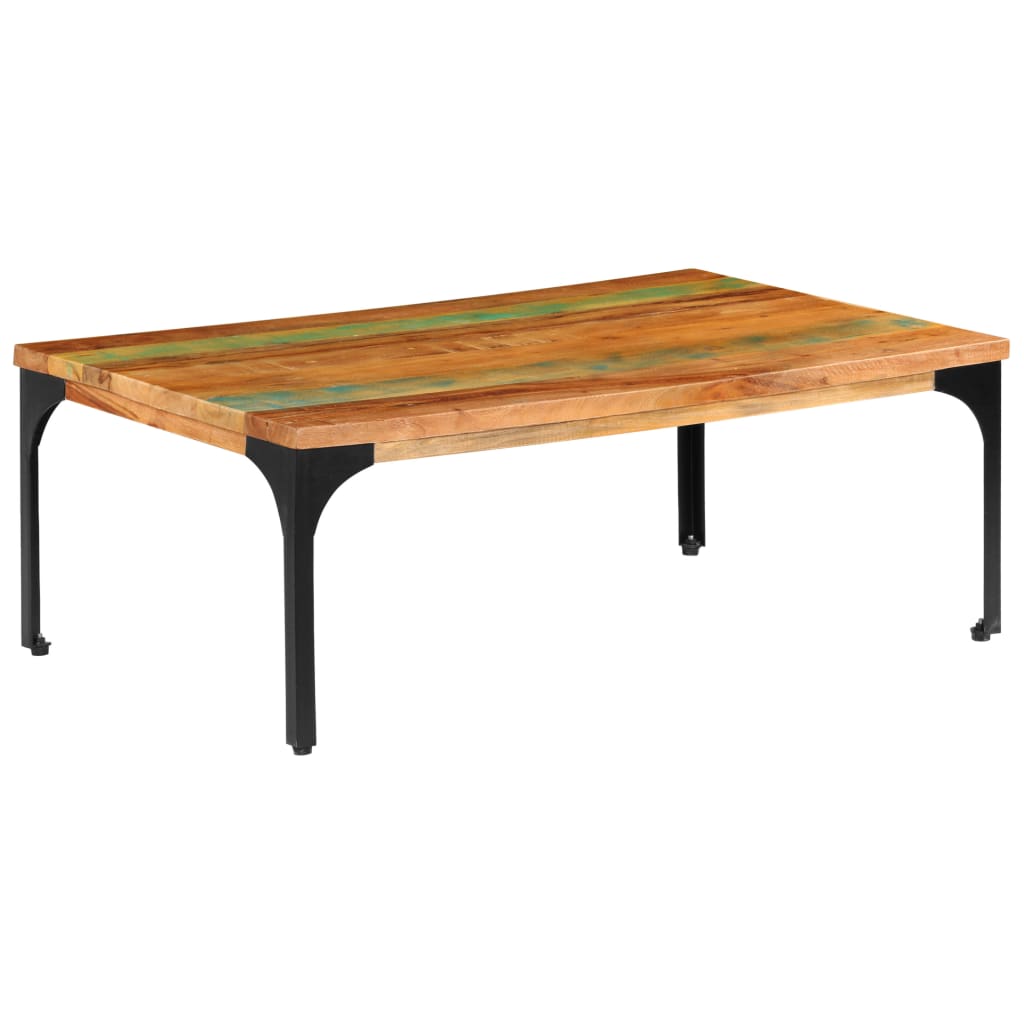 Tavolino da Salotto 100x60x35 cm Legno Massello di Recupero | homemem39