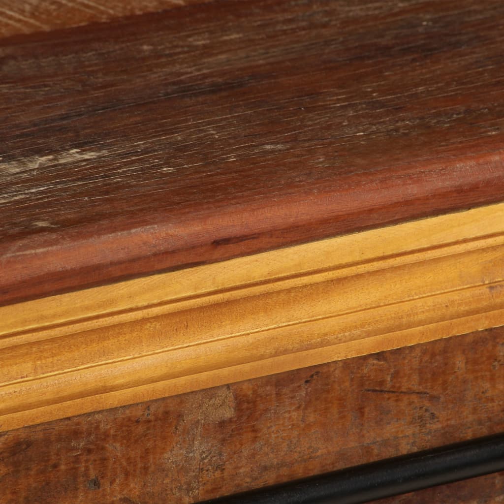 Mobile Porta TV 110x30x45 cm in Legno Massello di Recupero - homemem39