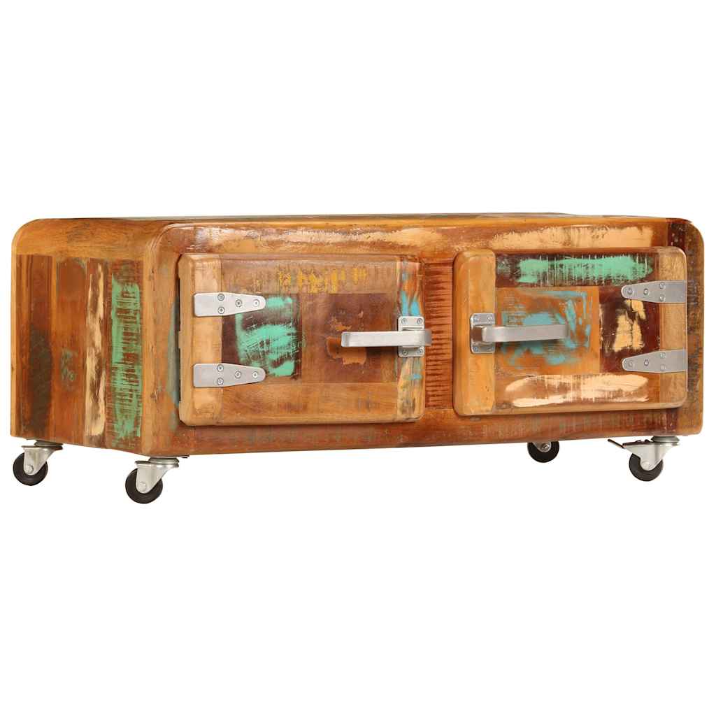Tavolino da Salotto 85x55x40 cm in Legno Massello di Recupero | homemem39