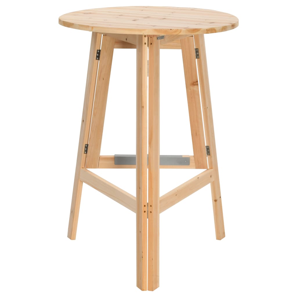 Tavolino da Bar Pieghevole 78 cm in Legno di Abete - homemem39