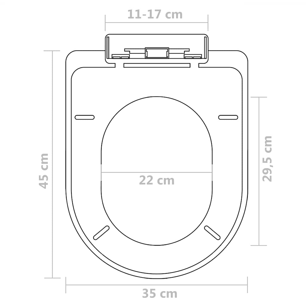 Copriwater a Chiusura Rallentata 2 pz Plastica Bianco | homemem39