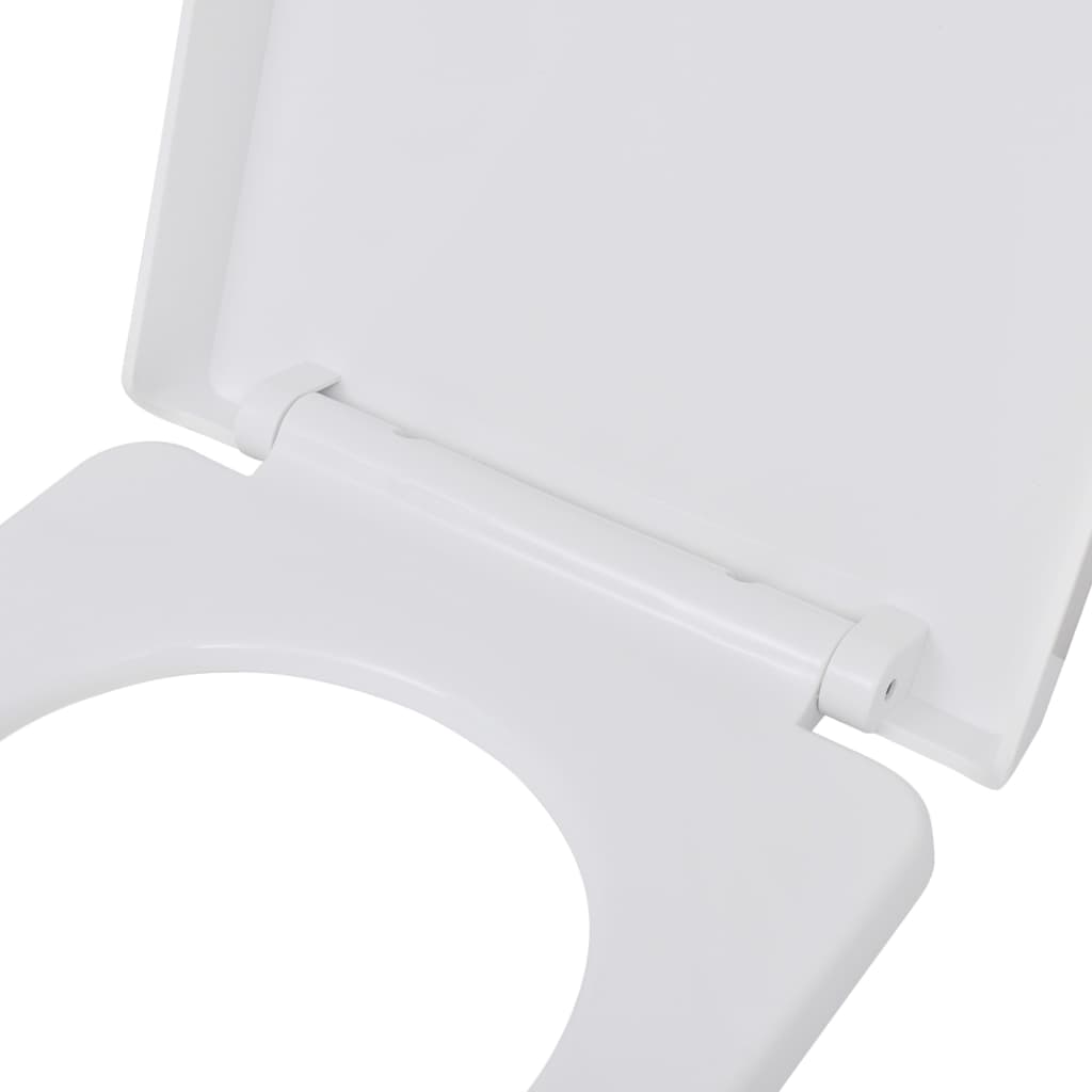 Copriwater a Chiusura Rallentata 2 pz Plastica Bianco - homemem39