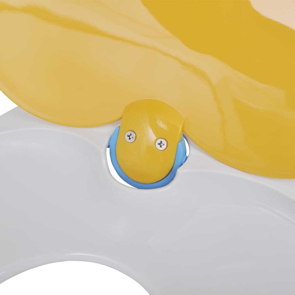 Copriwater a Chiusura Ammortizzata 2pz Plastica Bianco e Giallo - homemem39