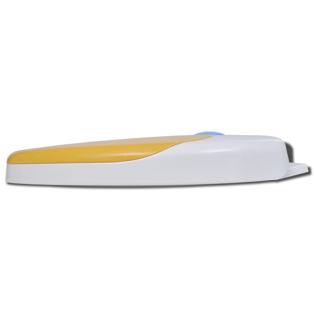 Copriwater a Chiusura Ammortizzata 2pz Plastica Bianco e Giallo - homemem39