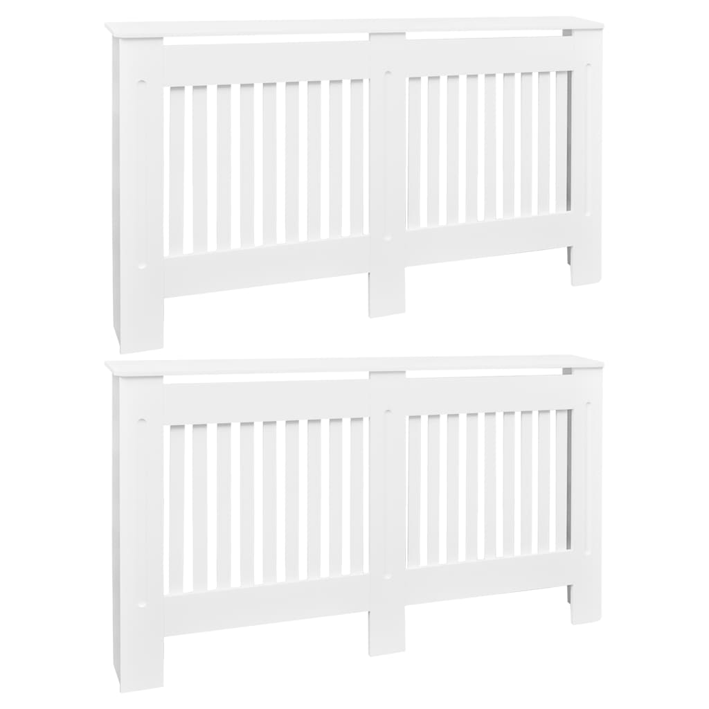 Copritermosifoni 2 pz in MDF 152 cm Bianchi - homemem39