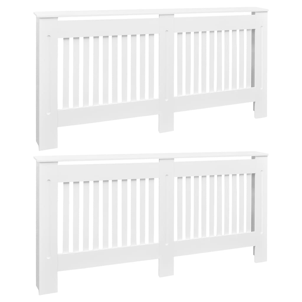 Copritermosifoni 2 pz in MDF 172 cm Bianchi - homemem39