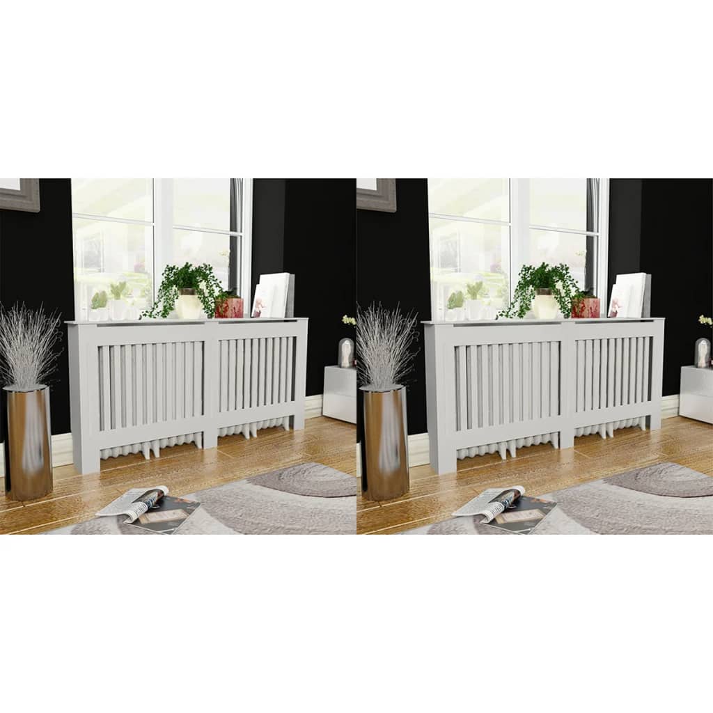 Copritermosifoni 2 pz in MDF 172 cm Bianchi - homemem39