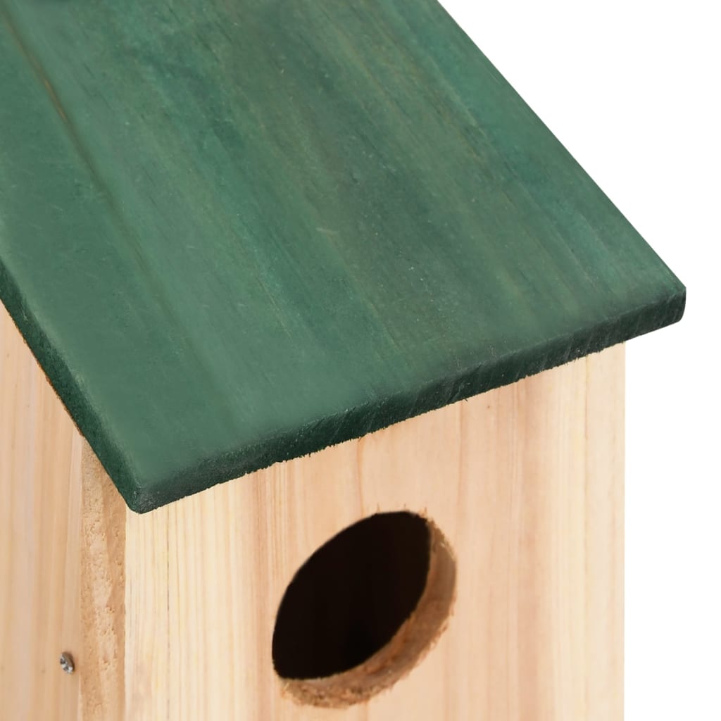 Casette per gli Uccelli 8 pz in Legno 12x12x22 cm - homemem39