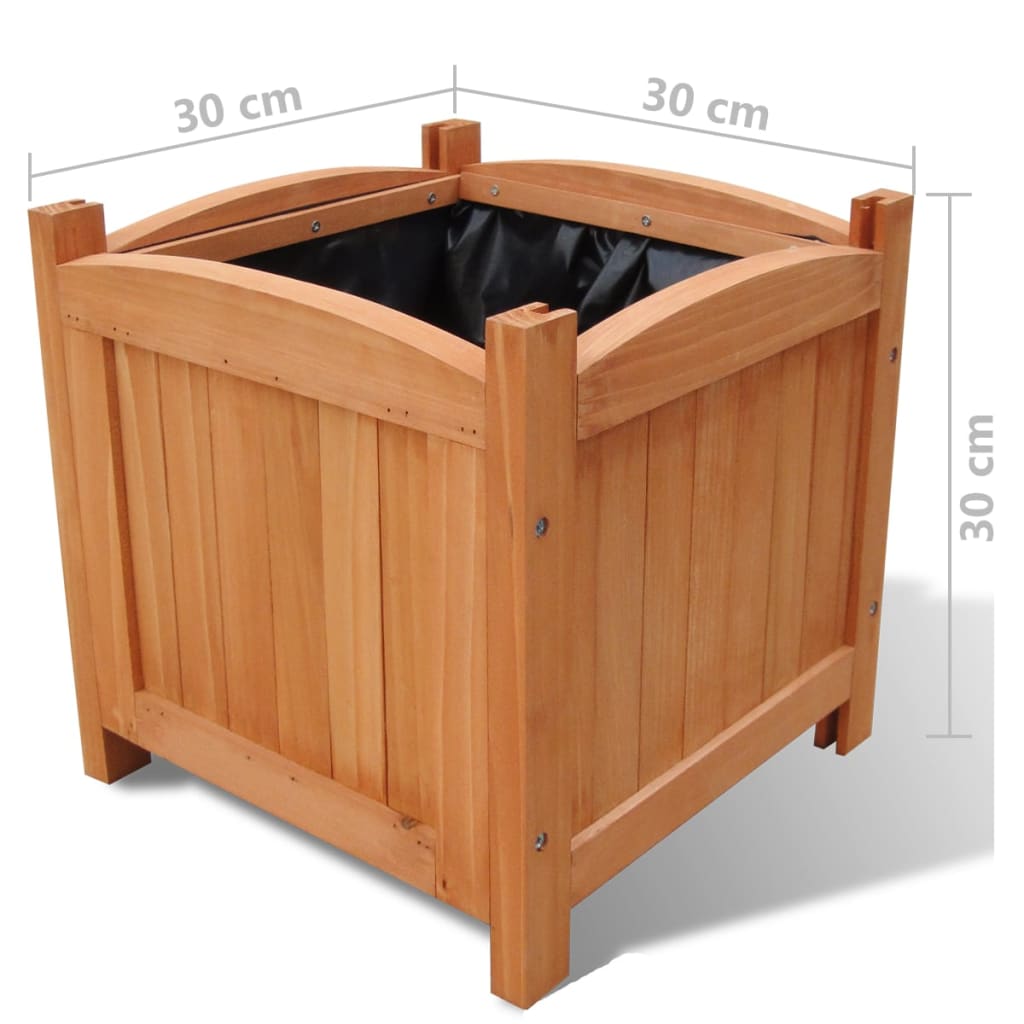 Letti Rialzati da Giardino 4 pz 30x30x30 cm | homemem39