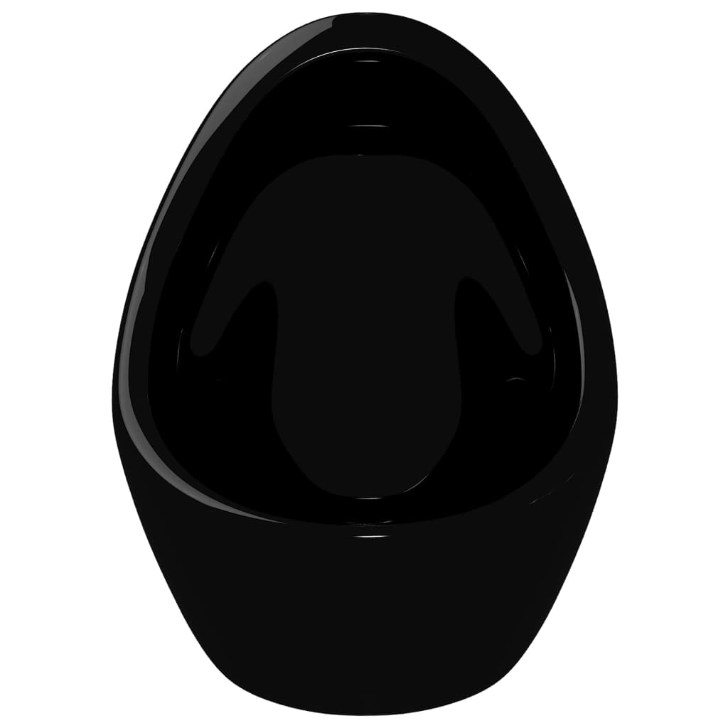 Orinatoio Sospeso con Sciacquone in Ceramica Nero - homemem39