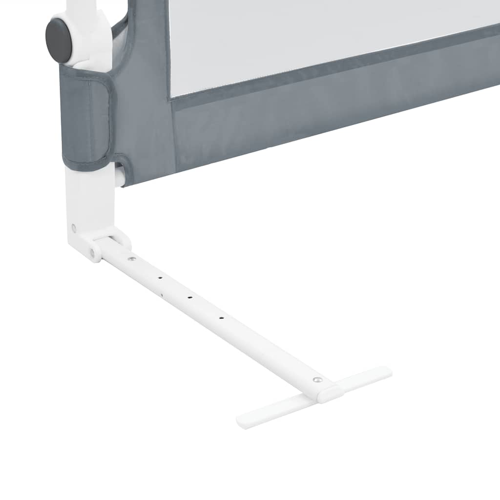 Sponde Letto di Sicurezza Bambini Grigio 102x42cm Poliestere | homemem39