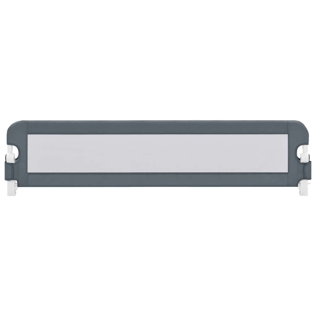 Sponde Letto di Sicurezza Bambini Grigio 180x42cm Poliestere - homemem39