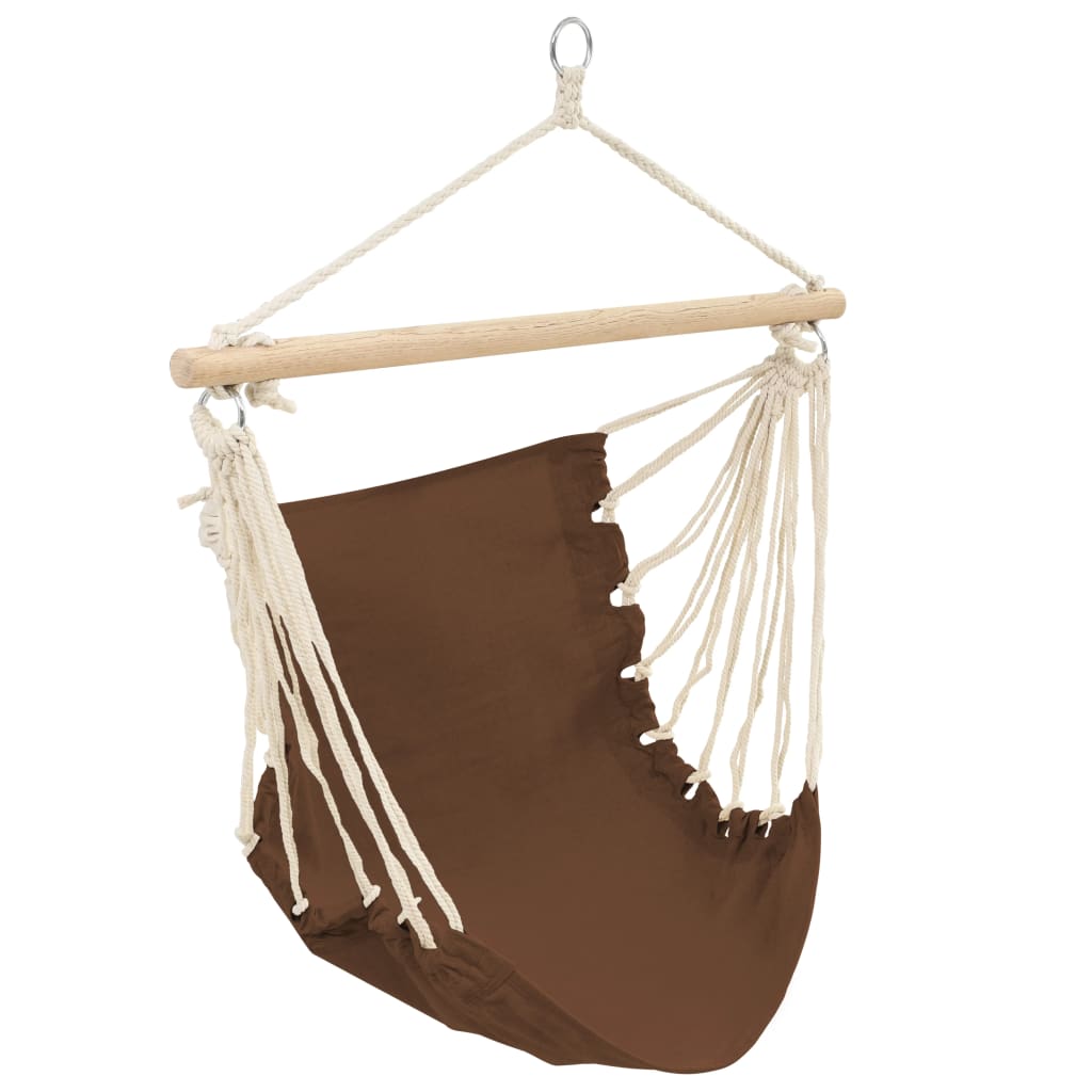 Seated hammock 1.0 x 0.8 m. made of cotton, coffee