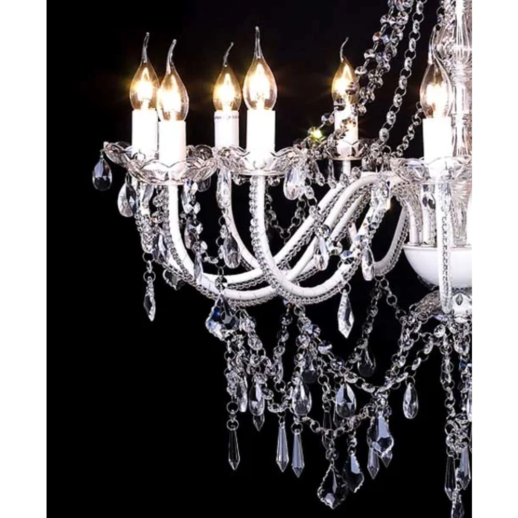 Lampadario classico vetro 1600 cristalli, a sospensione - homemem39