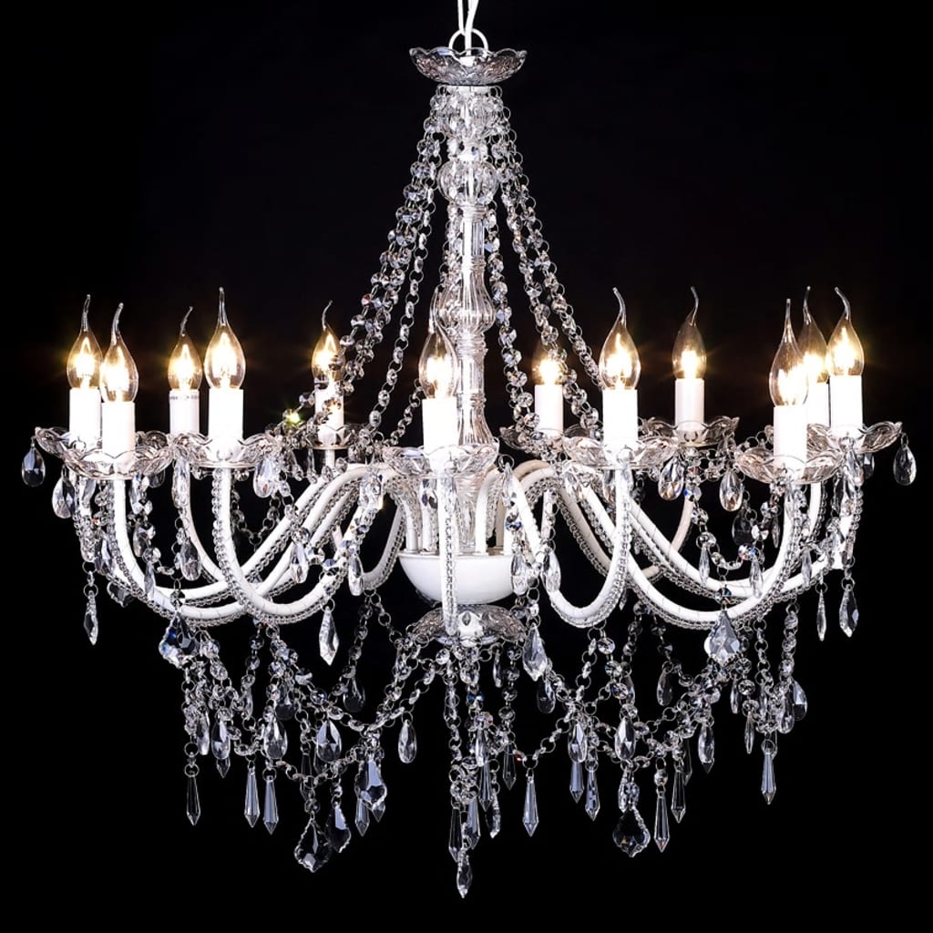Lampadario classico vetro 1600 cristalli, a sospensione - homemem39