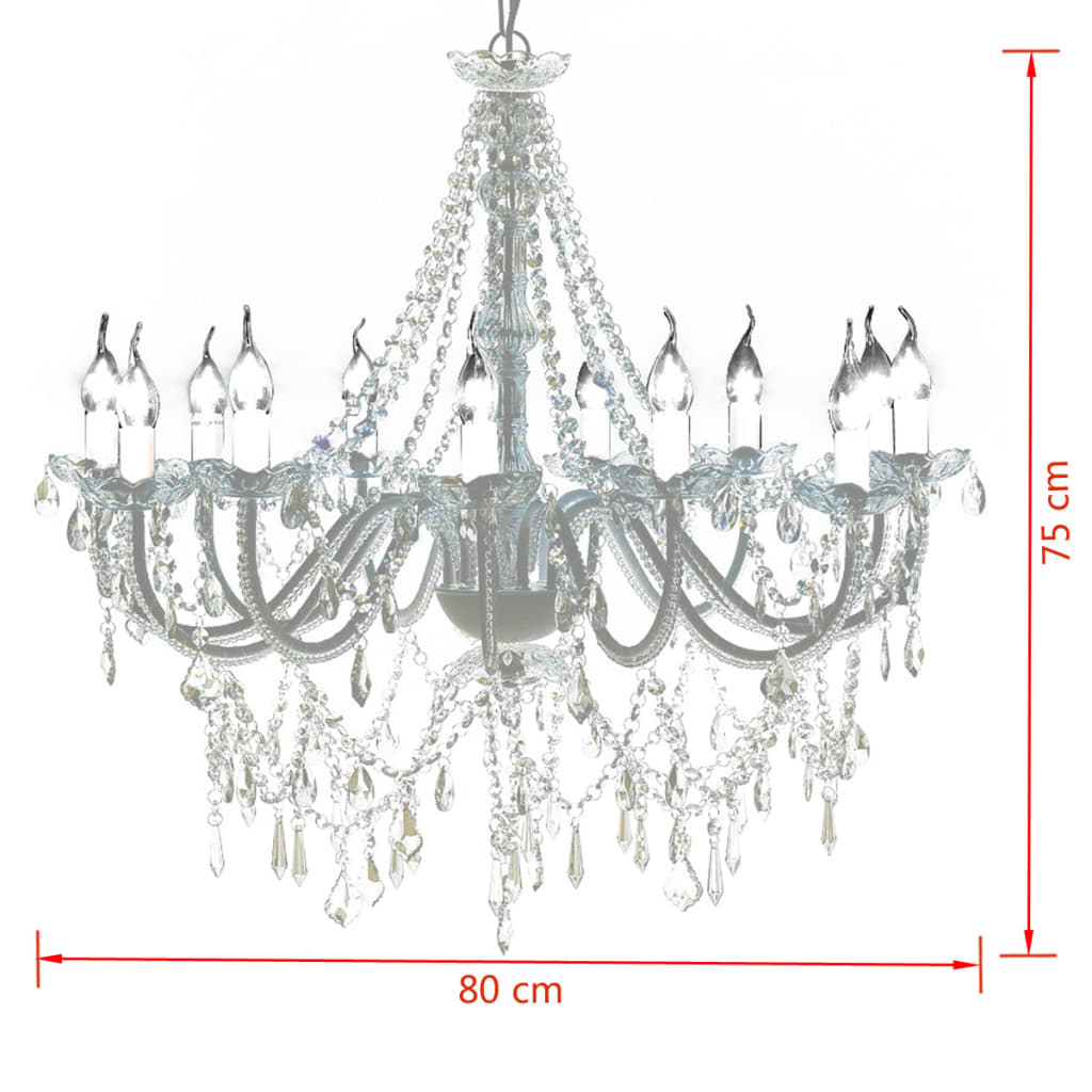 Lampadario classico vetro 1600 cristalli, a sospensione - homemem39