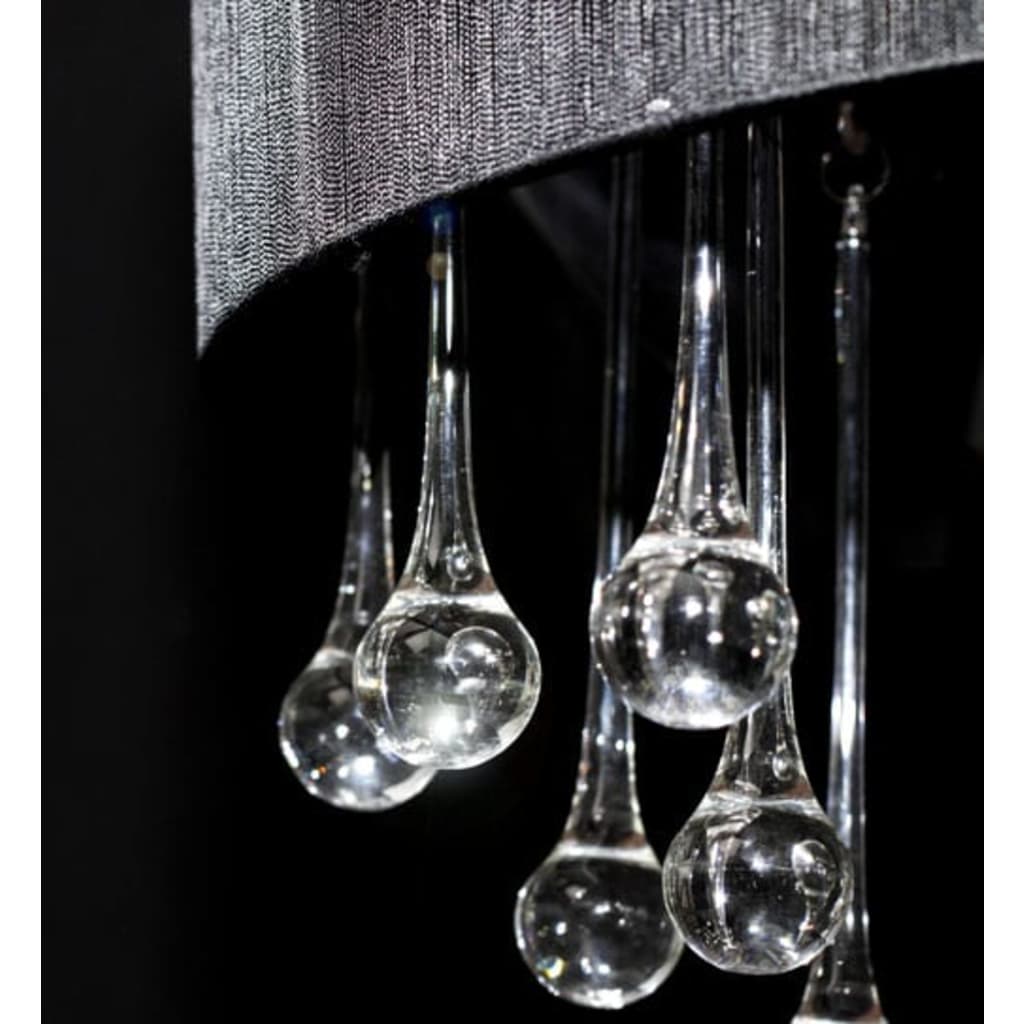Lampadario con 85 Cristalli Nero - homemem39