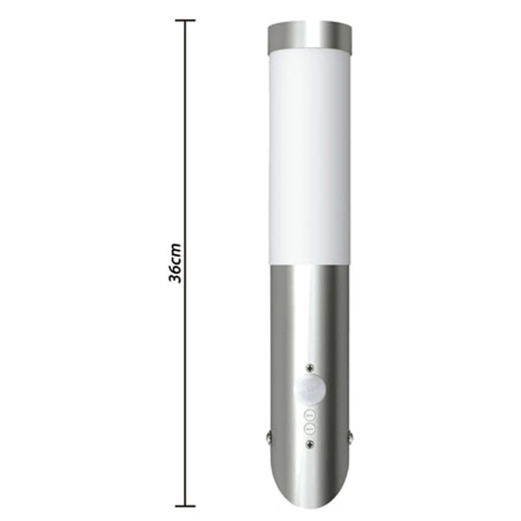 Lampioncini moderni in acciaio inox, sensore di movimento,2 - homemem39