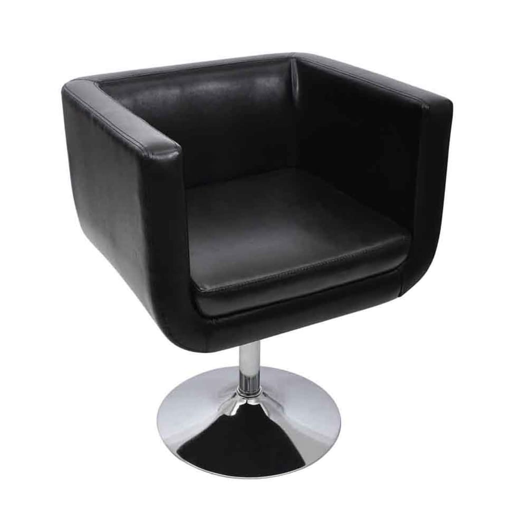 Sedia da Bar Nero in Similpelle - homemem39