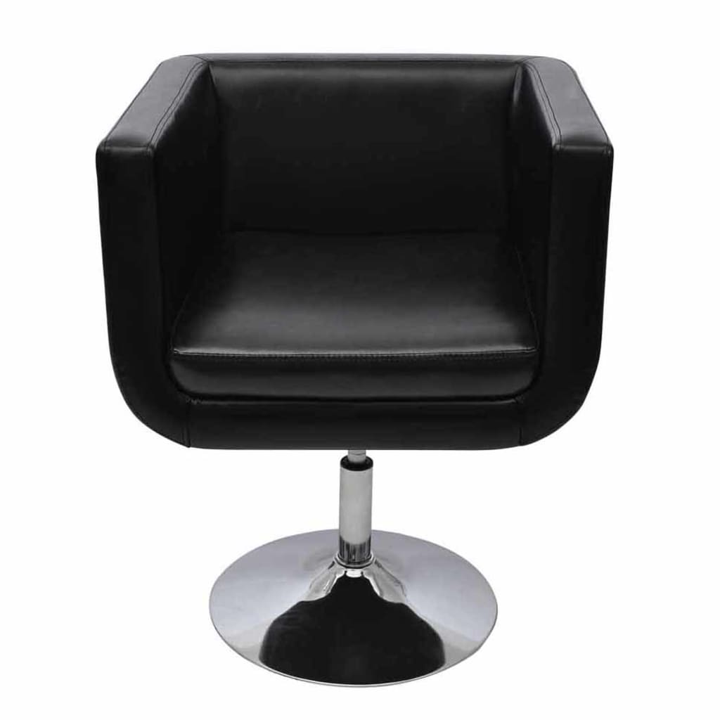 Sedia da Bar Nero in Similpelle - homemem39