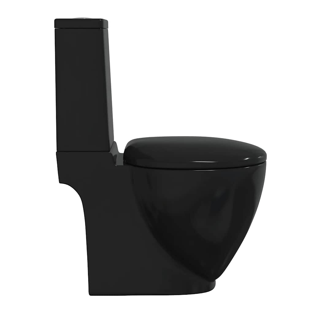 Vaso WC in Ceramica con Scarico Dietro Nero - homemem39