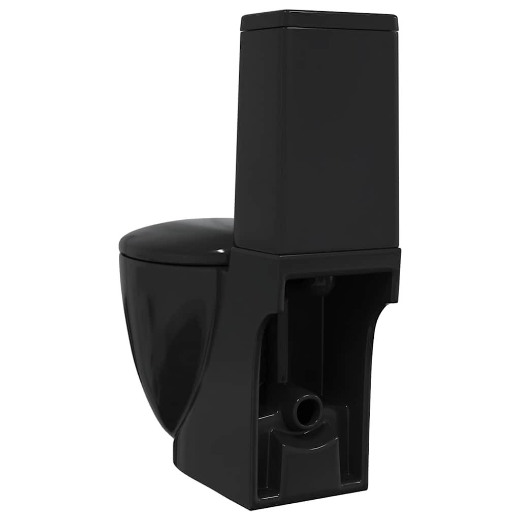 Vaso WC in Ceramica con Scarico Dietro Nero - homemem39