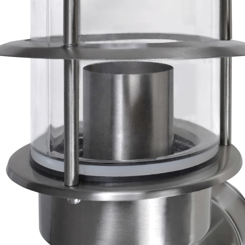 Lampada a parete da giardino patio acciaio inox da interno ed esterno