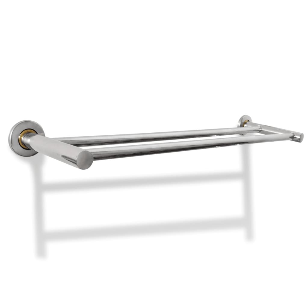 Porta Asciugamani in Acciaio Inox 2 Barre - homemem39