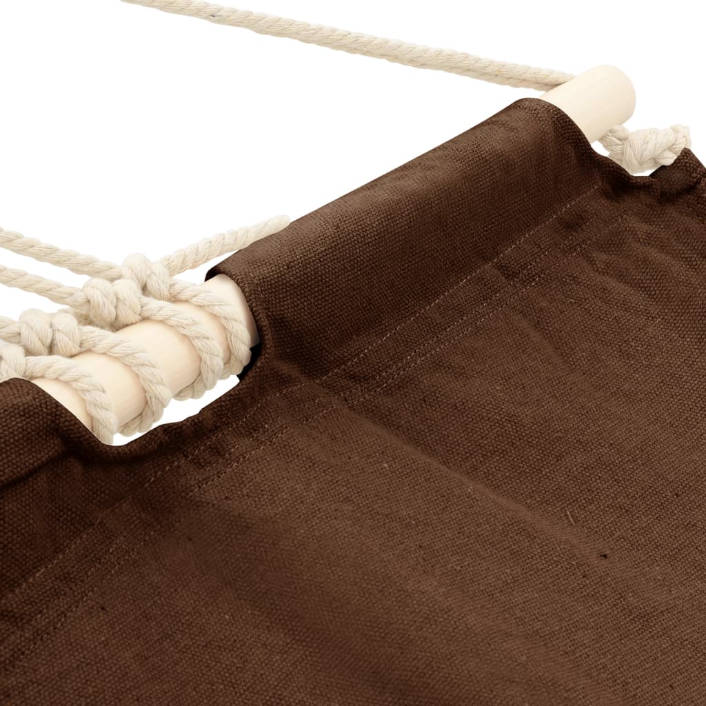 Amaca con asta 210 x 150 cm Marrone - homemem39