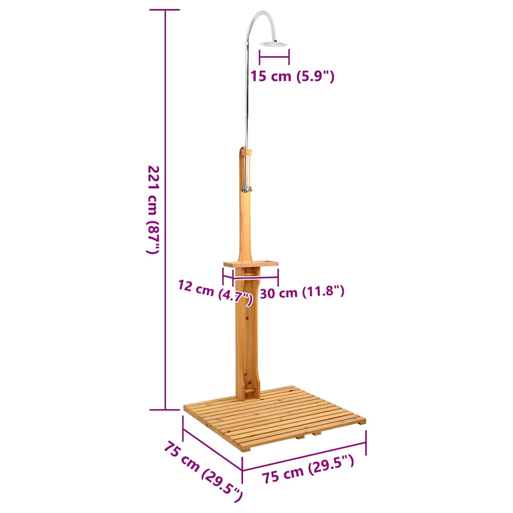 Doccia da Giardino in Legno - homemem39