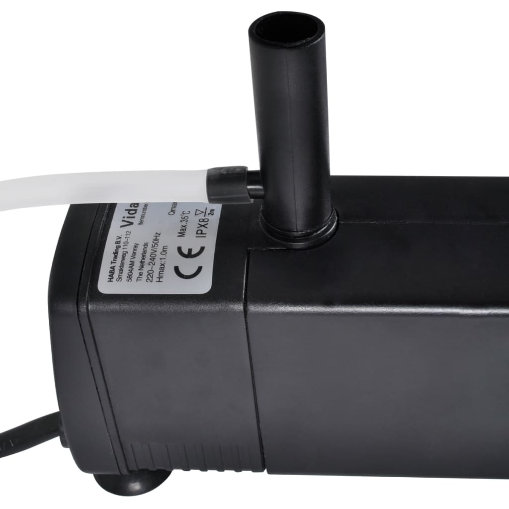 Filtro Pompa per Acquario a Carbone Attivo 600L/h - homemem39