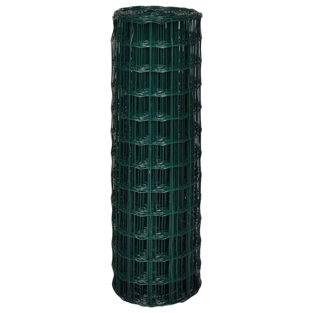 Recinzione Europea in Acciaio 10 x 1,2 m Verde | homemem39