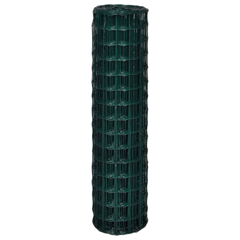 Recinzione Europea in Acciaio 10 x 1,5 m Verde | homemem39