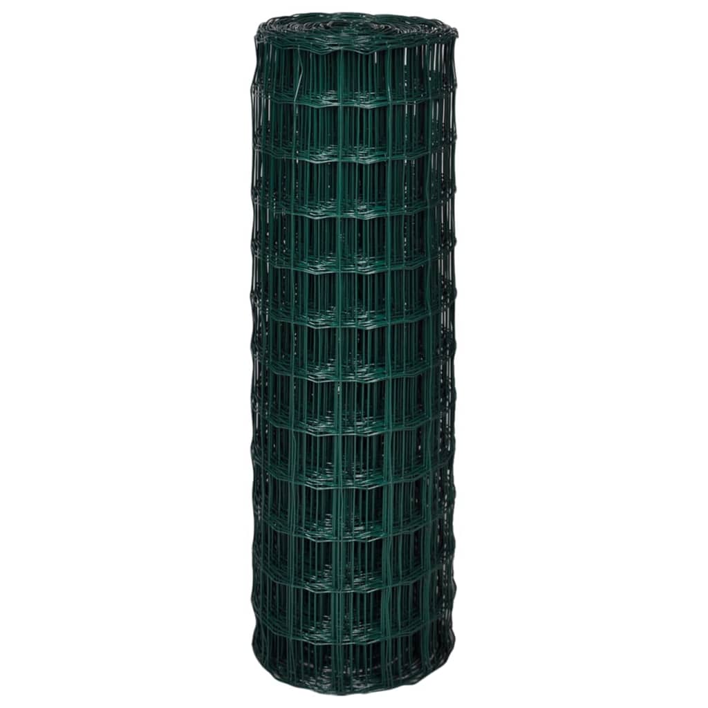 Recinzione Europea in Acciaio 25 x 1,2 m Verde