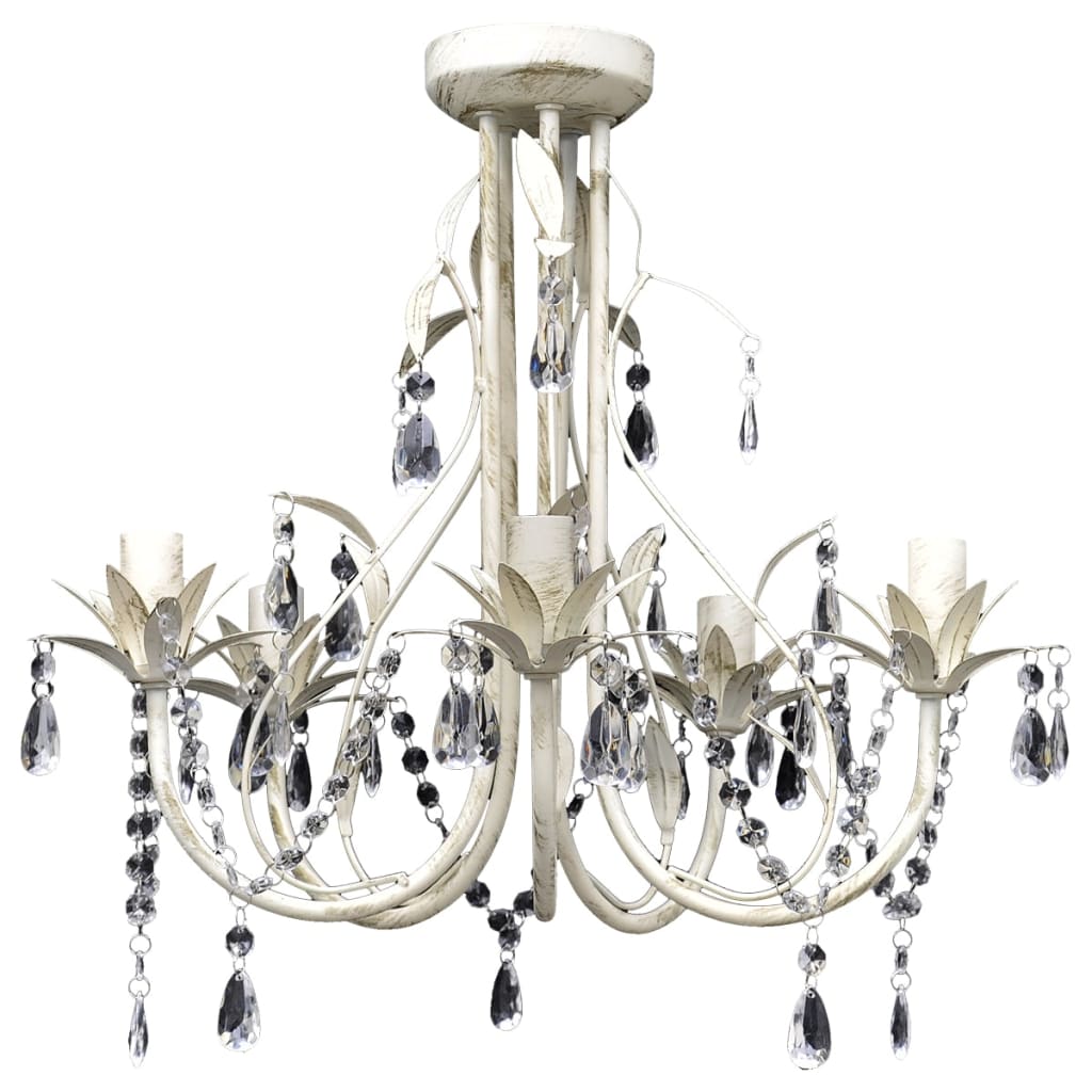 Lampada da Soffitto Lampadario in Cristallo con 5 Portalampade - homemem39