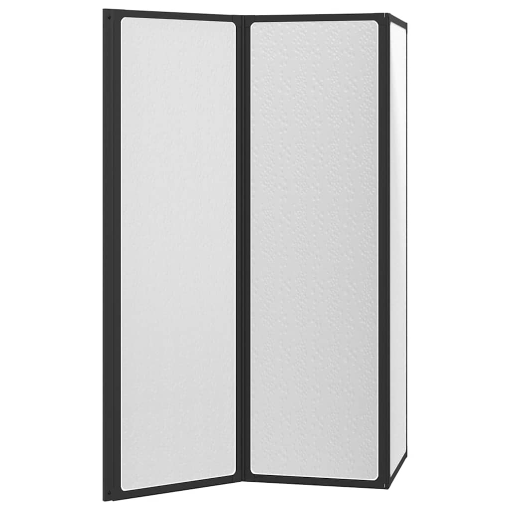 Doccia da bagno a parete 141 x 132 cm 3 Pannelli pieghevoli - homemem39