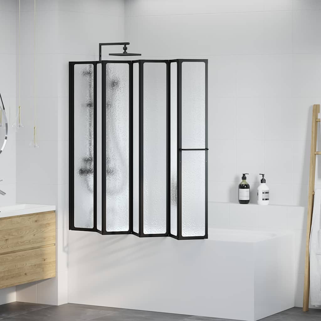 7 Pannelli pieghevoli con porta-asciugamano 140 x 168 cm doccia bagno - homemem39