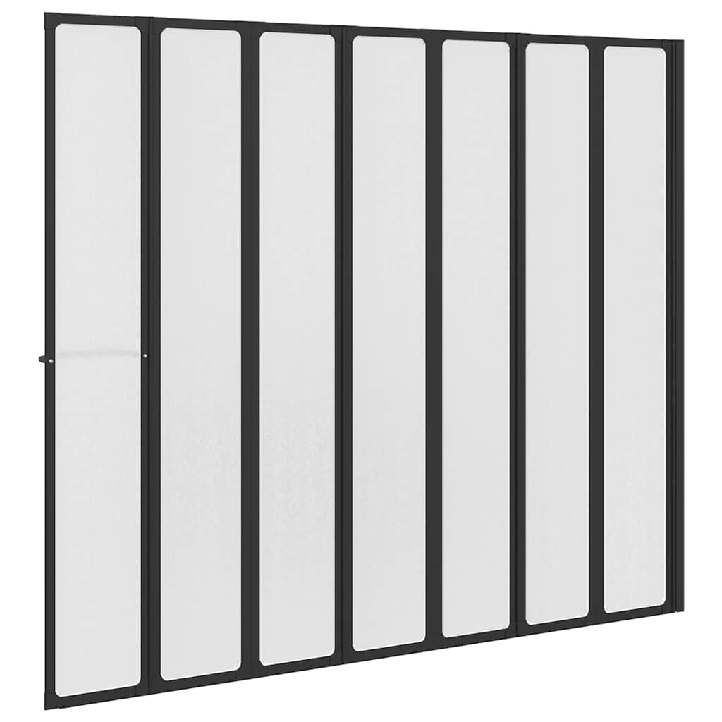 7 Pannelli pieghevoli con porta-asciugamano 140 x 168 cm doccia bagno - homemem39