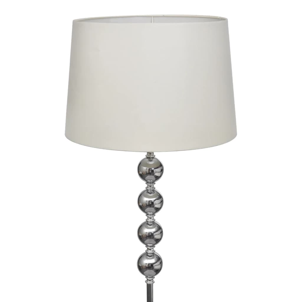 Lampada da Pavimento Supporto Alto Decorazione a 4 Sfere Bianca | homemem39