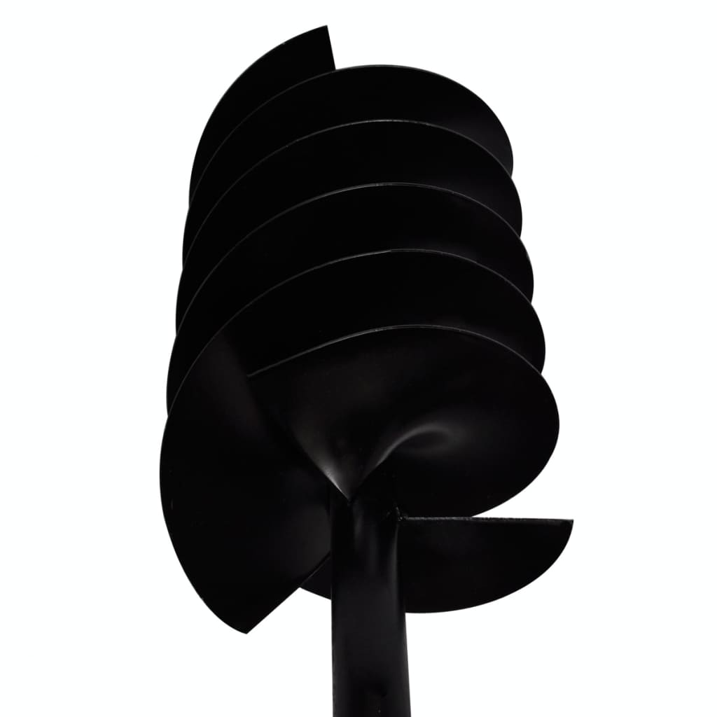 Trapano terra con maniglia 180 mm doppia spirale Acciaio Nero | homemem39