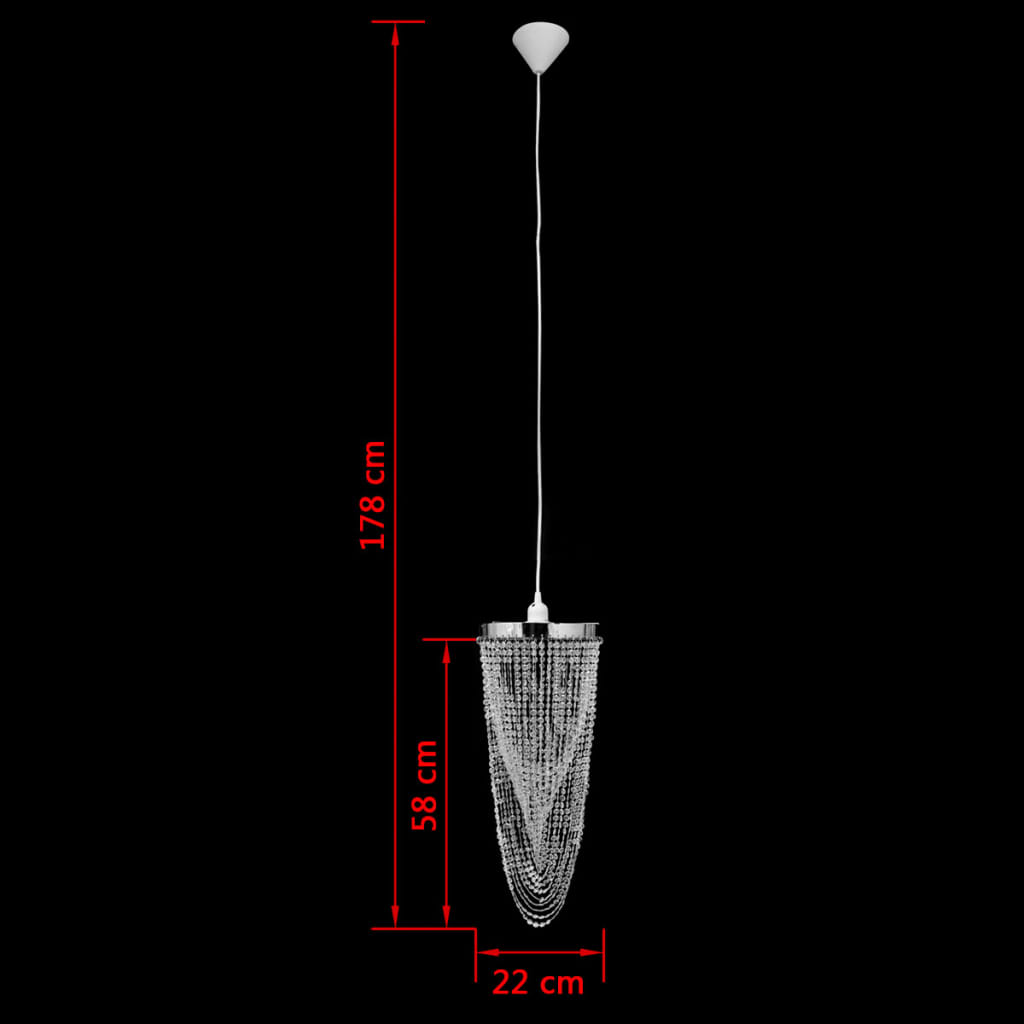 Lampadario Sospeso 22 x 58 cm - homemem39