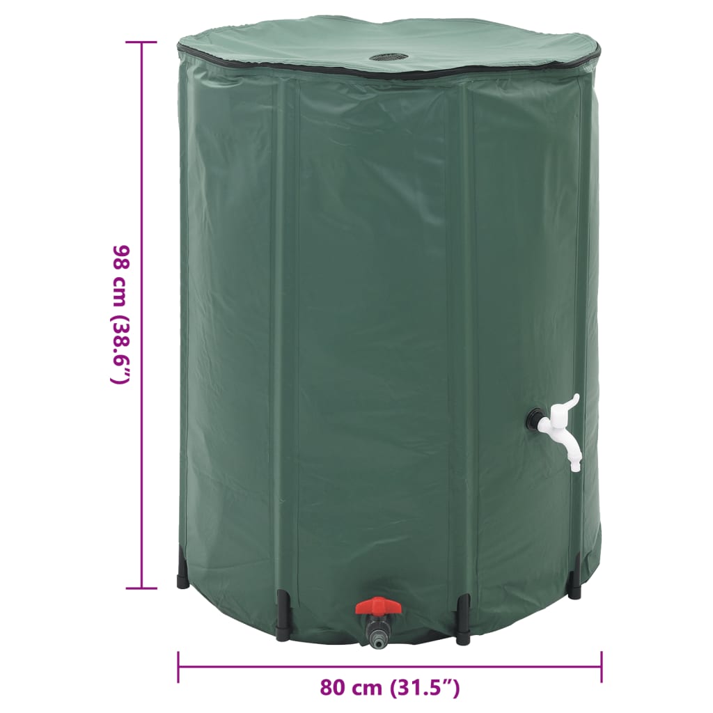 Serbatoio per acqua della pioggia pieghevole 500 L | homemem39